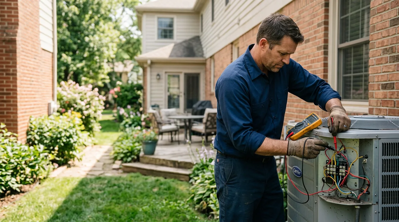 HVAC technician working near Charlotte Hall, MD